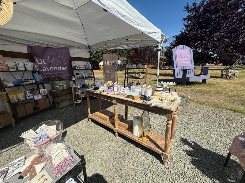 Lit Lavender farm shop